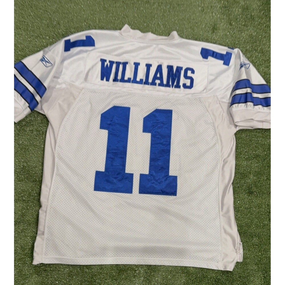 Vintage Reebok Dallas Cowboys Roy Williams #11 NFL White Jersey Mens 50